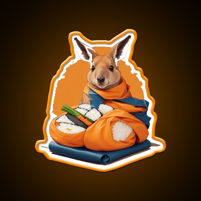 Kangaroo Chef Led Neon Sign Chinese Food Rgb Color