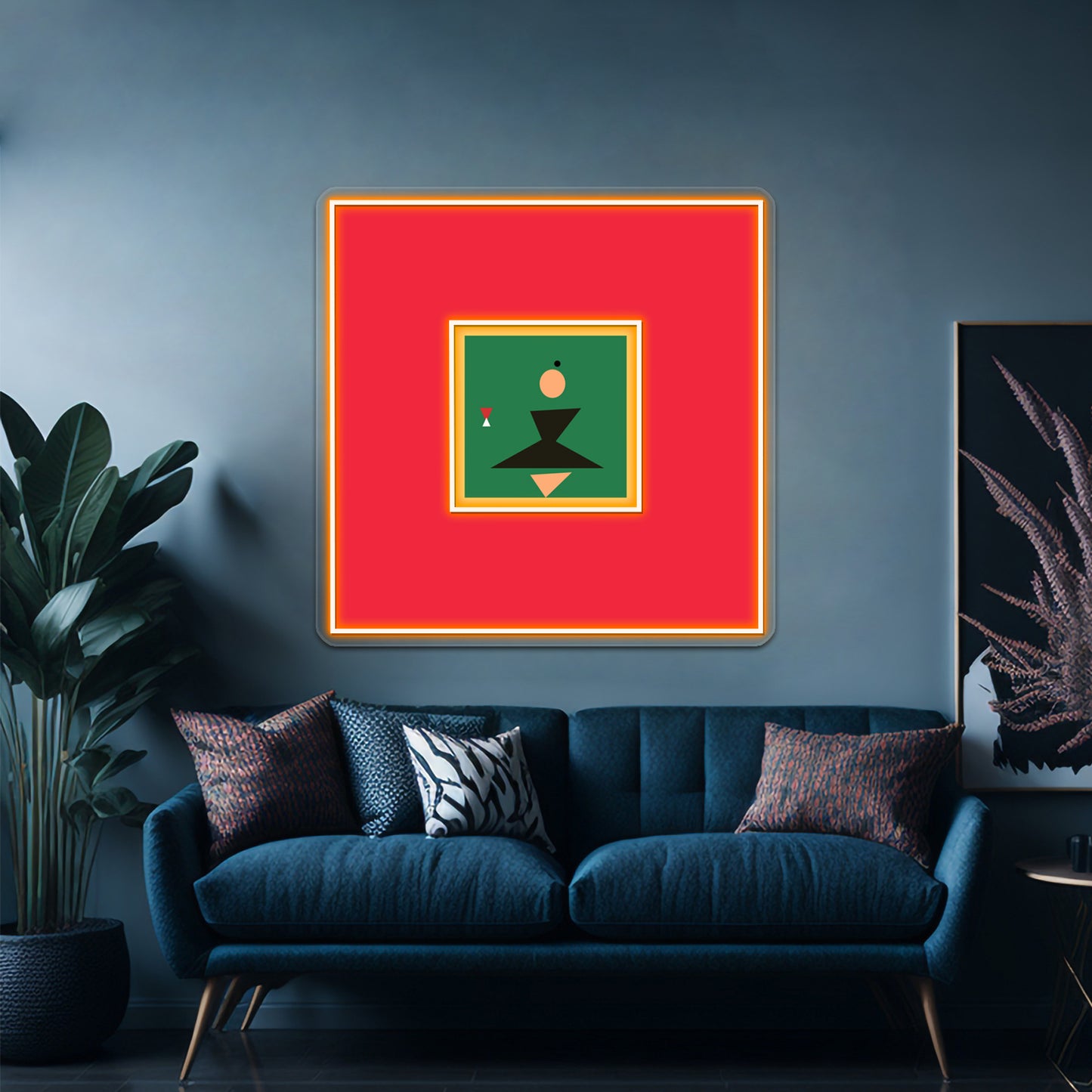 Kanye Abstract Album Art Wall Artwork Neon Signs