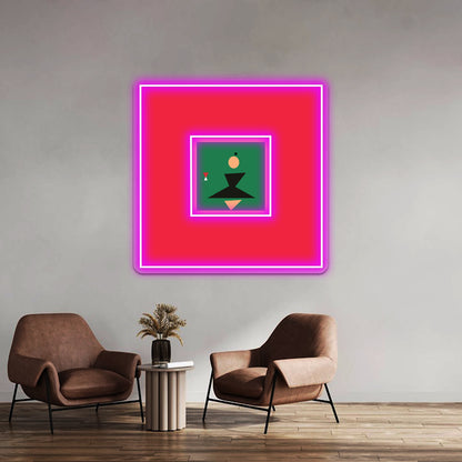 Kanye Abstract Album Art Wall Artwork Neon Signs