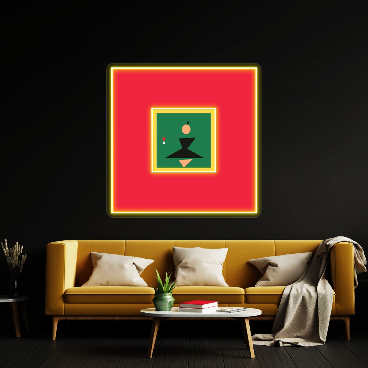 Kanye Abstract Album Art Wall Artwork Neon Signs