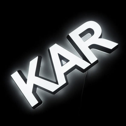 Kar 3D Front And Back Lit Letters Metal Led Sign - Shineneon