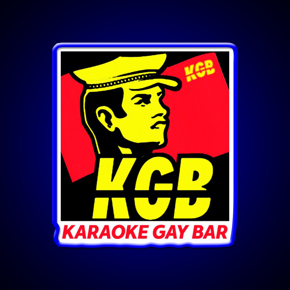 Karaoke Gay Bar Kgb Man Cave Bar Led Neon Sign