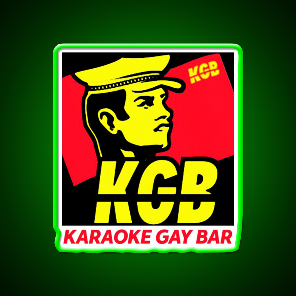 Karaoke Gay Bar Kgb Man Cave Bar Led Neon Sign