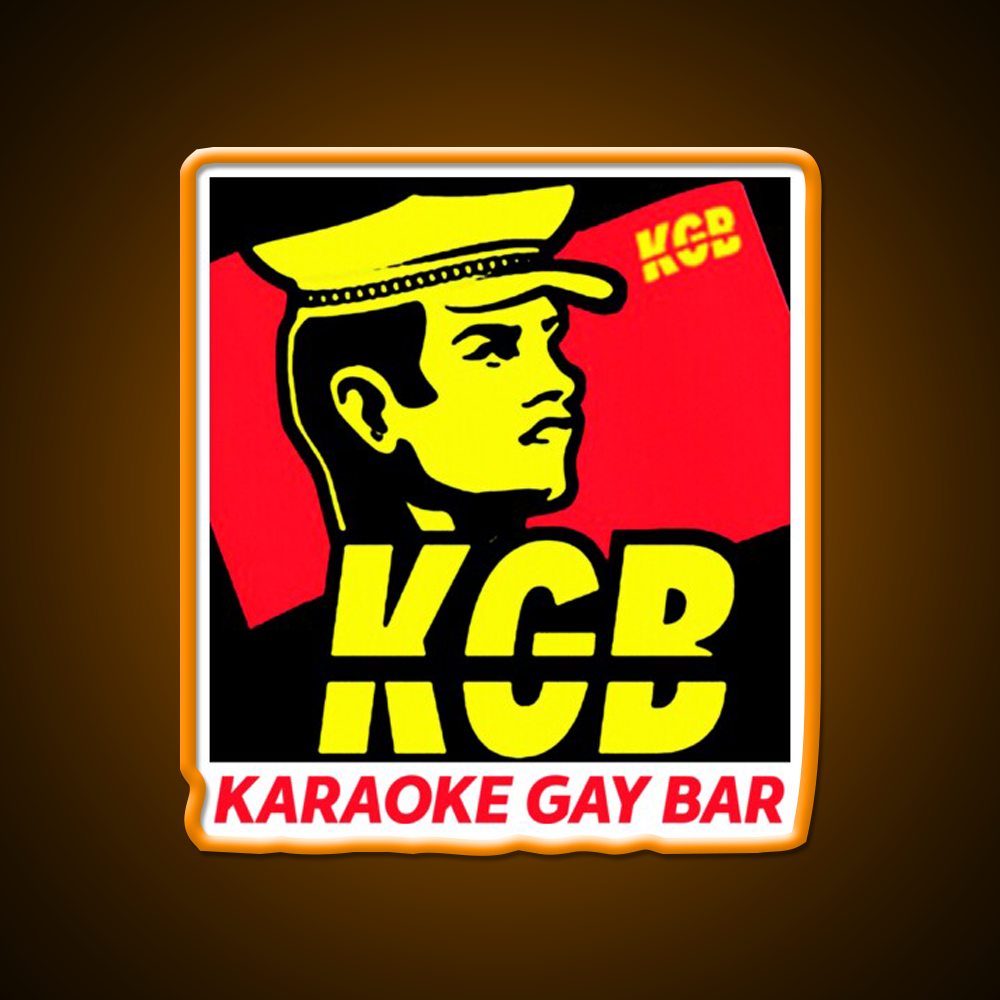 Karaoke Gay Bar Kgb Man Cave Bar Led Neon Sign