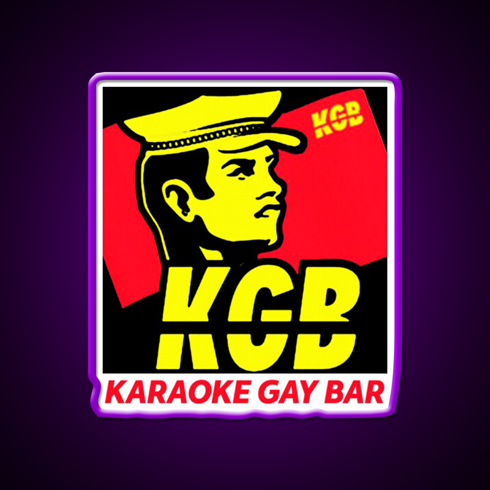 Karaoke Gay Bar Kgb Man Cave Bar Led Neon Sign