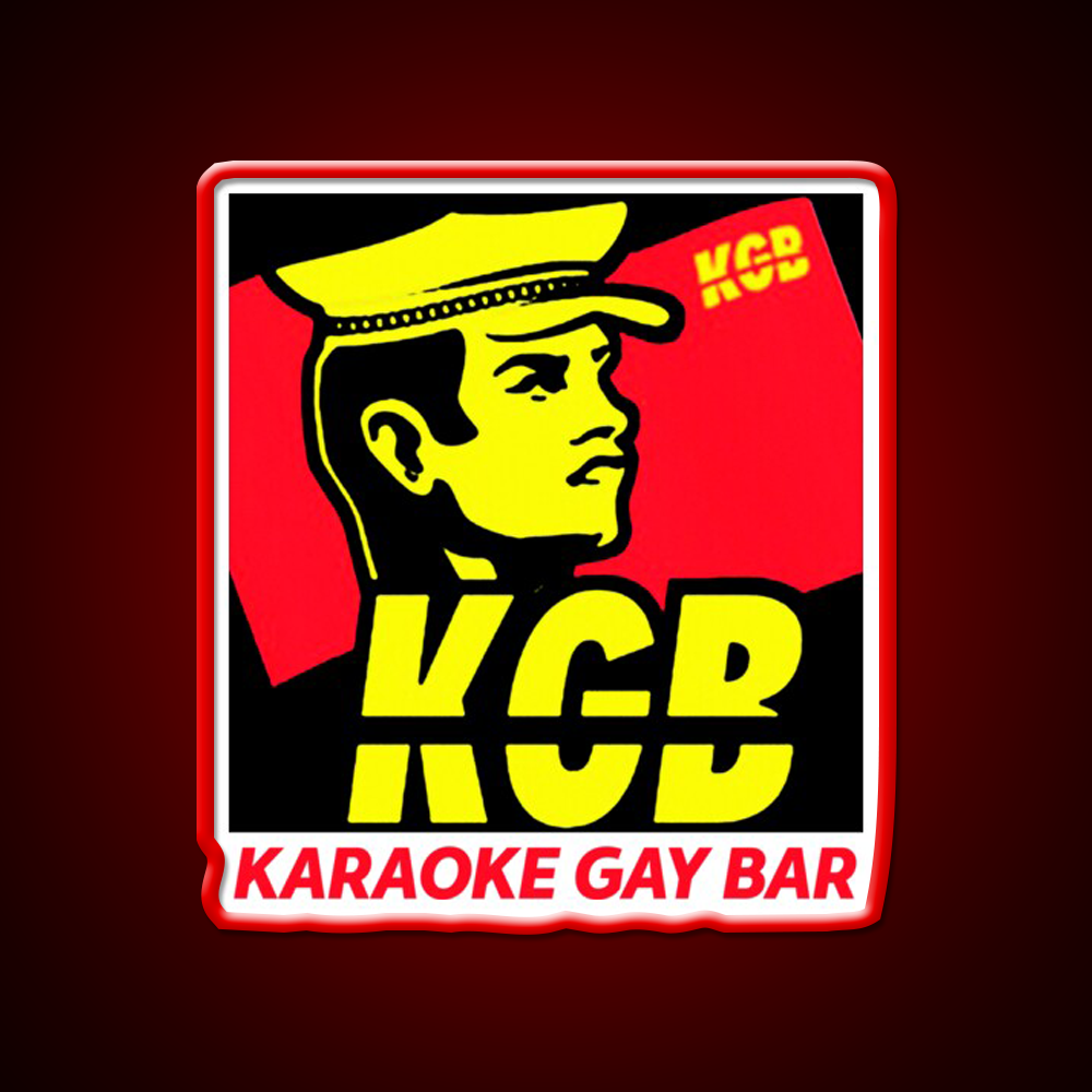 Karaoke Gay Bar Kgb Man Cave Bar Led Neon Sign