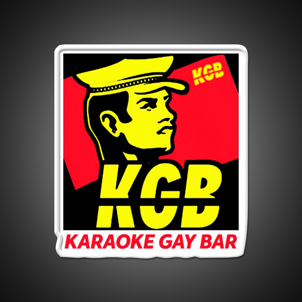 Karaoke Gay Bar Kgb Man Cave Bar Led Neon Sign