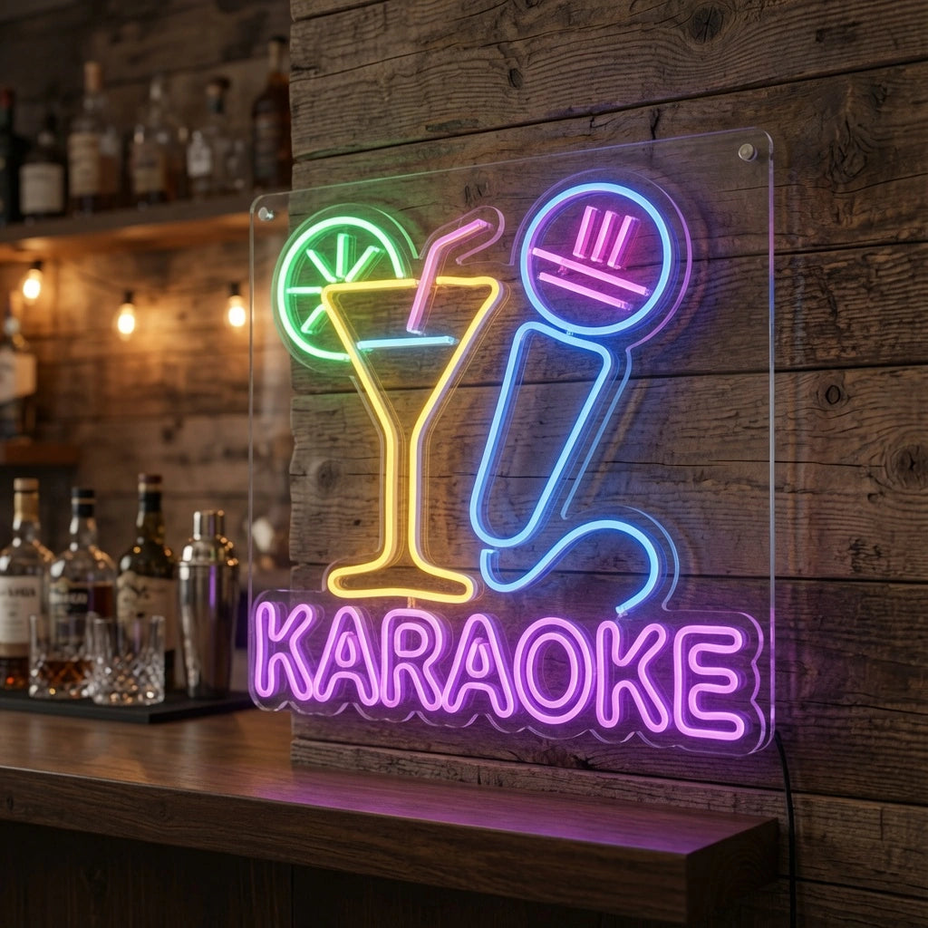 Karaoke LED Neon Sign Wall Neon Sign - 03 Real Lifestyle Scene