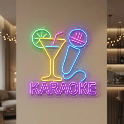 Karaoke LED Neon Sign Wall Neon Sign - 04 Size Image