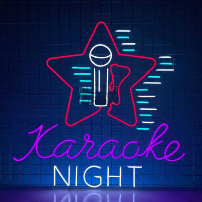 Karaoke Night Led Neon Sign Bar Pub Wall Art | Shineneon