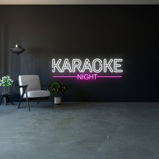 Karaoke Night Neon Sign