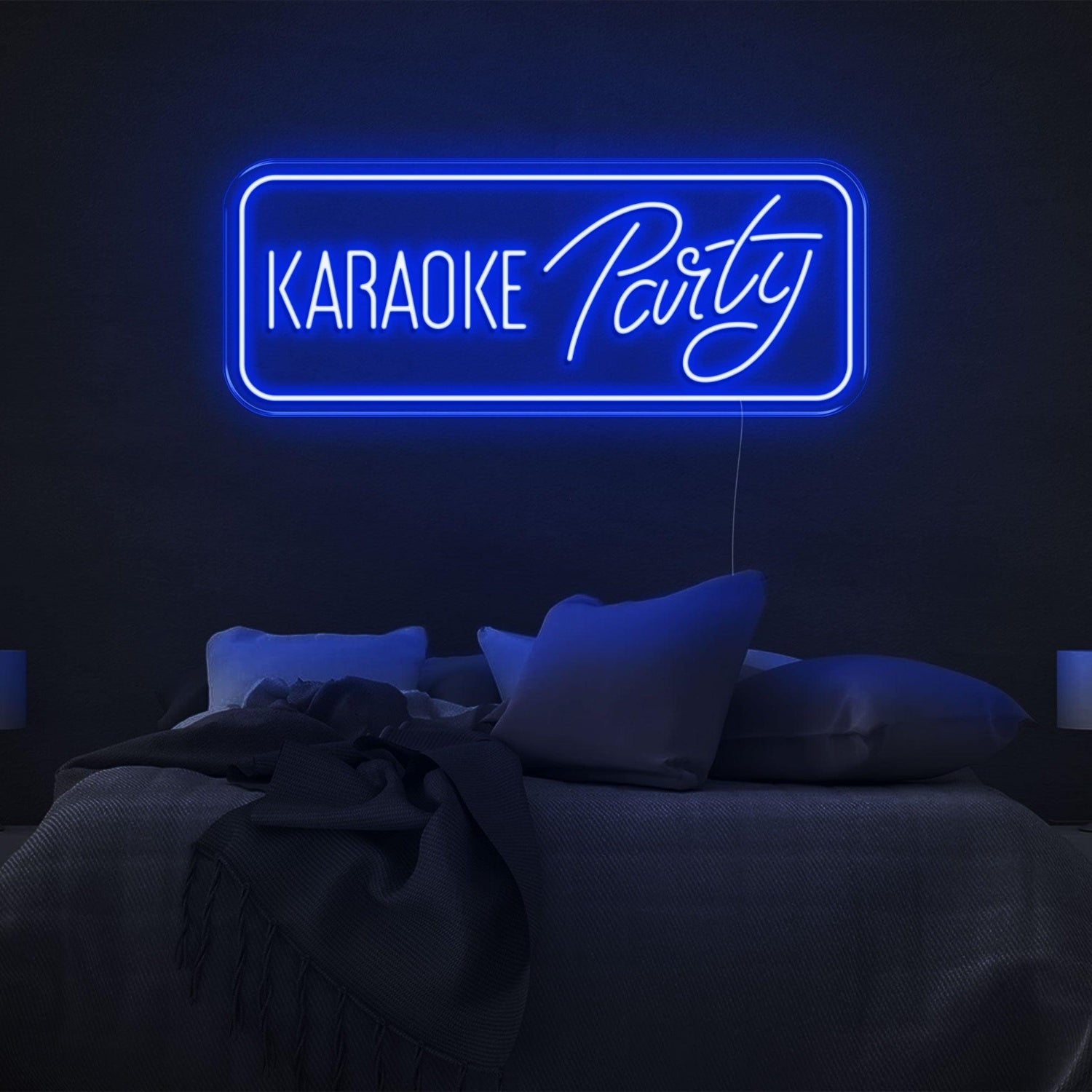 Karaoke Party Bright Yellow Led Neon Sign For Bedroom Home Karaoke Nights | Shineneon