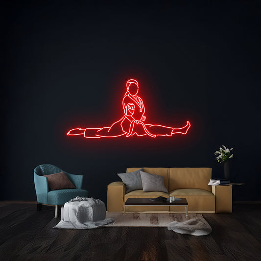 Karate Girl Neon Sign