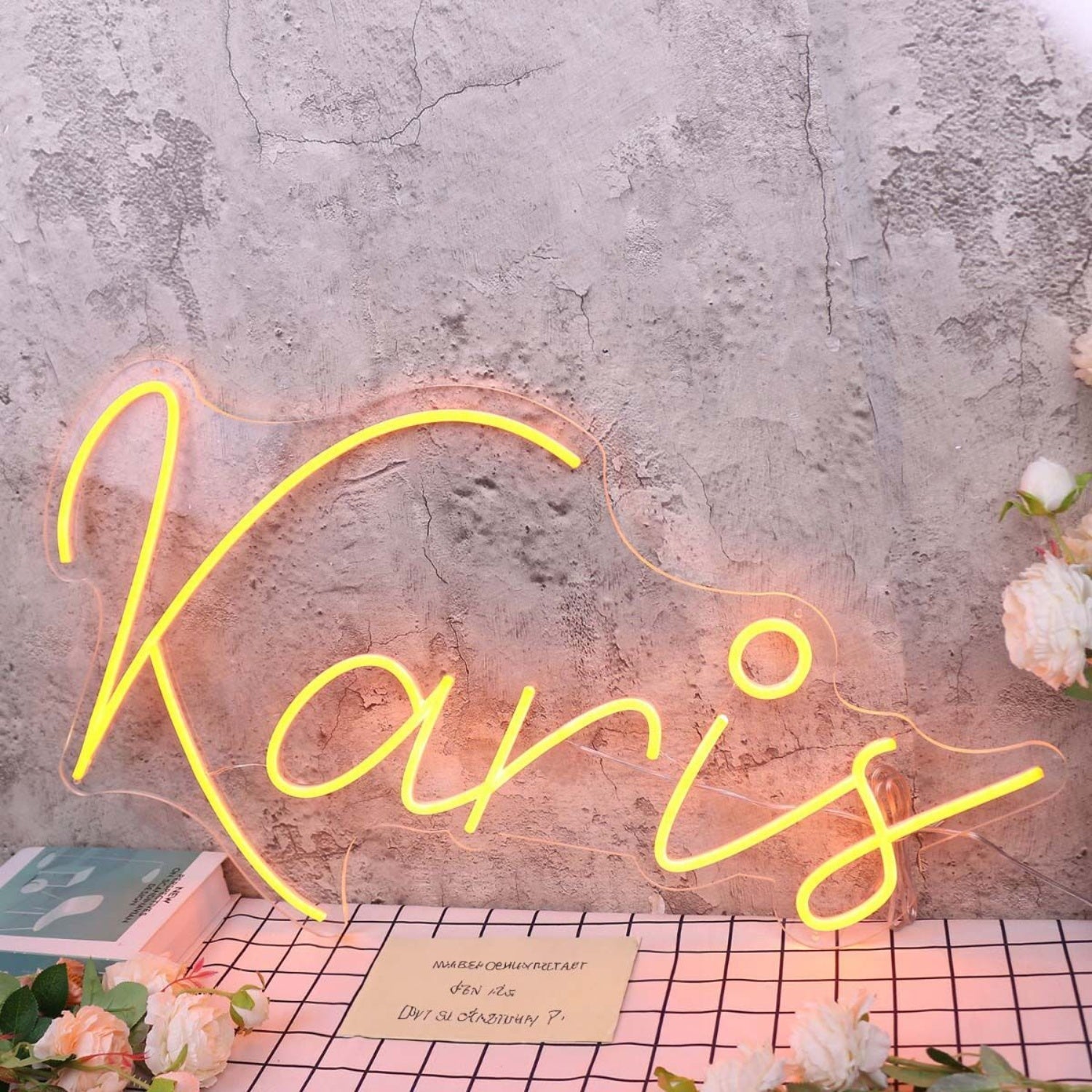 Karis Orange Led Neon Sign - Shineneon