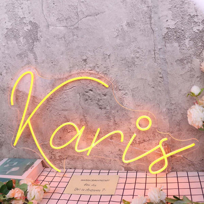 Karis Orange Led Neon Sign - Shineneon