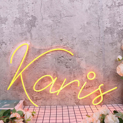 Karis Orange Led Neon Sign - Shineneon