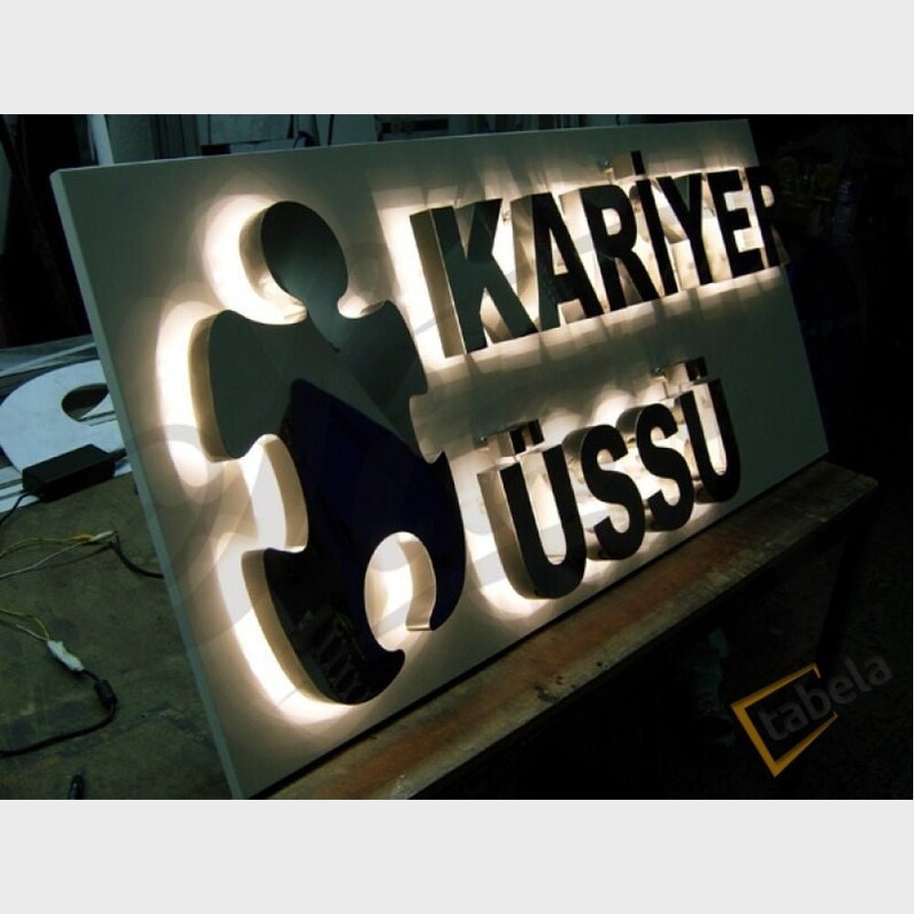 Kariyer Ussu 3D Backlit Channel Letters Led Light Sign - Shineneon