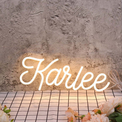 Karlee Yellow Led Neon Sign - Shineneon