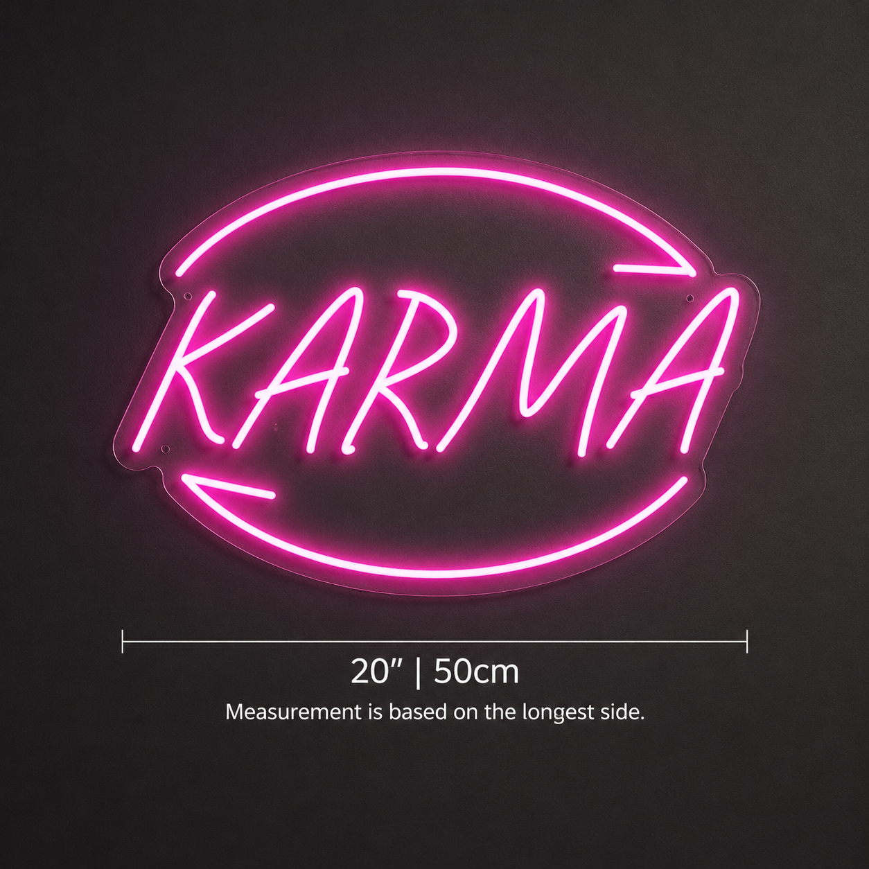 Karma Wall Decor LED Neon Sign - 04 Size Image