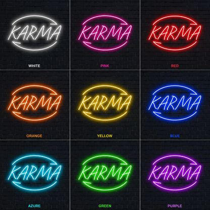 Karma Wall Decor LED Neon Sign - 05 Color Grid