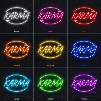 Karma Wall Decor LED Neon Sign - Shineneon