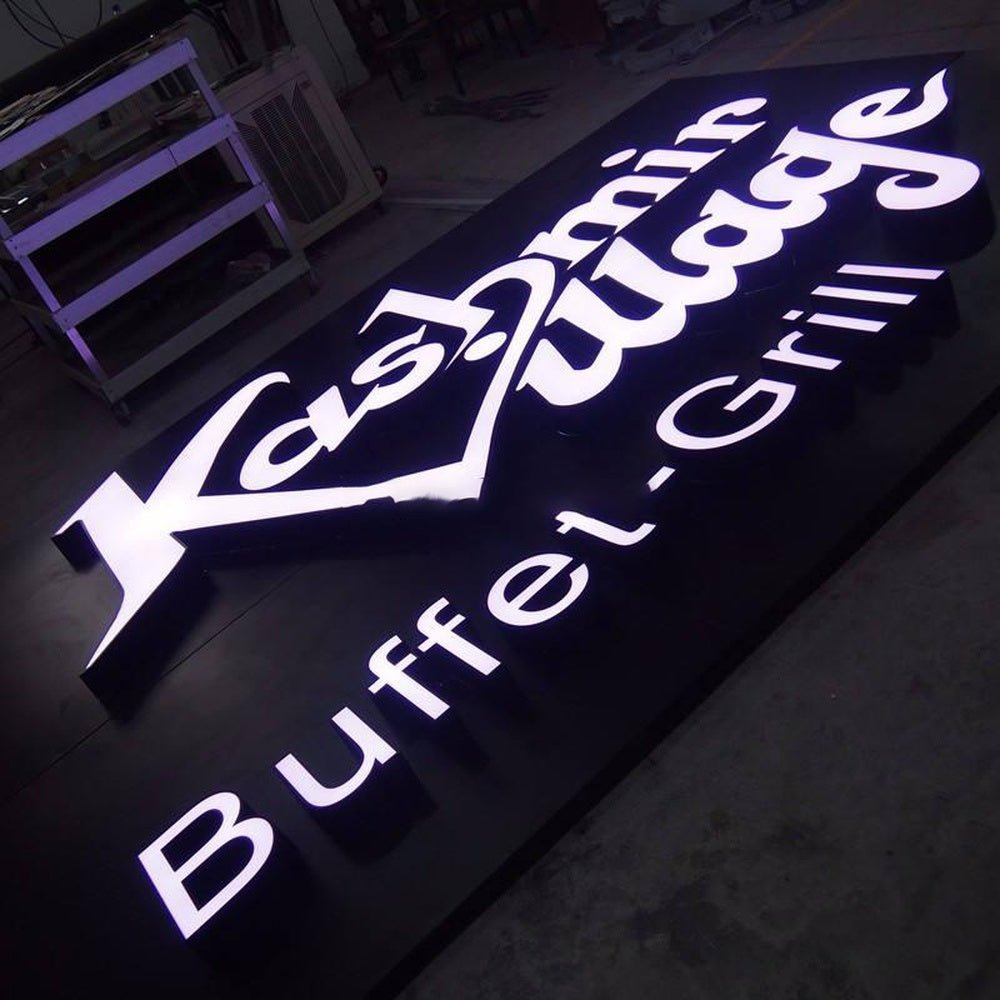Kashmir Illdge 3D Frontlit Letters Metal Led Sign - Shineneon