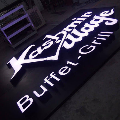 Kashmir Illdge 3D Frontlit Letters Metal Led Sign - Shineneon