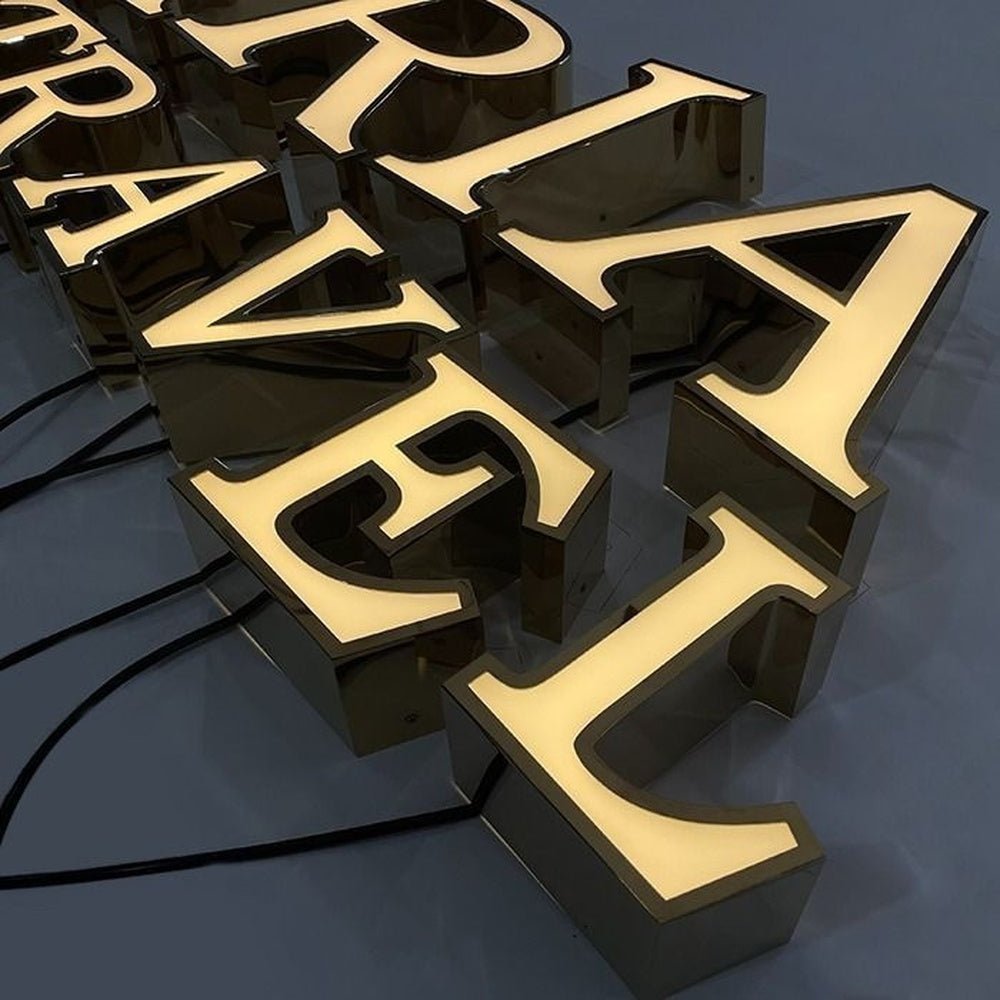 Kataria Tour Travel 3D Backlit Channel Letters Led Light Sign - Shineneon