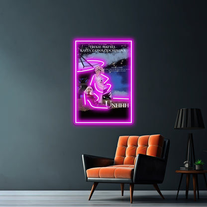 Katya And Trixie Movie Poster Artwork Neon Signs For Sale