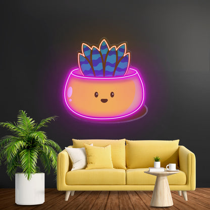 Kawaii Cactus Funny Led Neon Sign Light Custom Led Signs