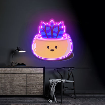 Kawaii Cactus Funny Led Neon Sign Light Custom Led Signs