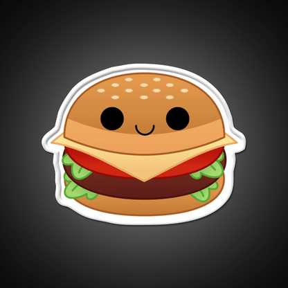 Kawaii Cheeseburger Fast Food Led Neon Sign For Burger Place Wall Art Rgb Color - Shineneon