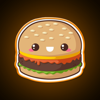 Kawaii Cheeseburger Snack Food Led Neon Sign Rgb Color - Shineneon
