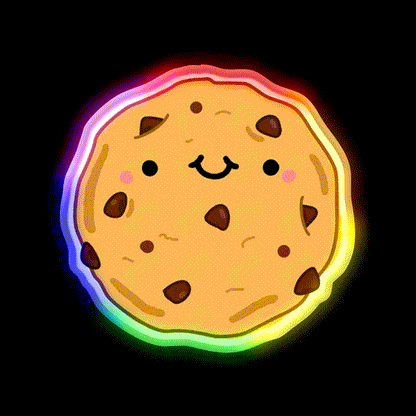 Kawaii Cookie Snack Food Led Neon Sign Rgb Color - LED neon sign close-up detail