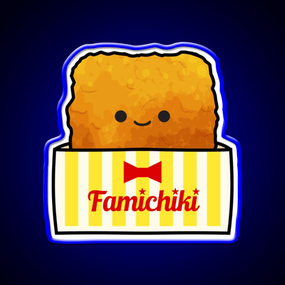 Kawaii Famichiki Japanese Konbini Fried Chicken Snack Food Led Neon Sign Rgb Color - Shineneon