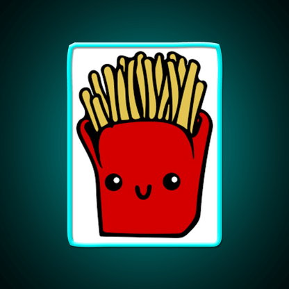 Kawaii French Fries Fast Food Led Neon Sign For Burger Place Rgb Color - Shineneon