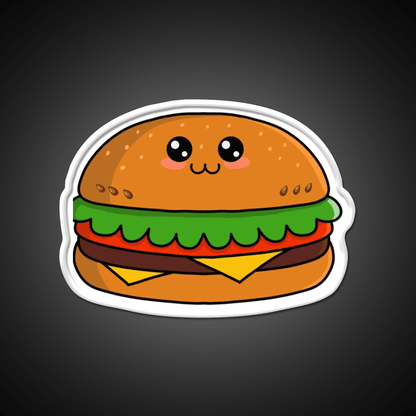 Kawaii Hamburger Fast Food Led Neon Sign For Burger Place Rgb Color - Shineneon