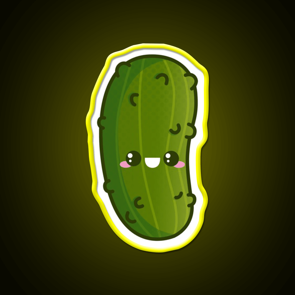 Kawaii Pickle Snack Food Led Neon Sign Rgb Color - Shineneon