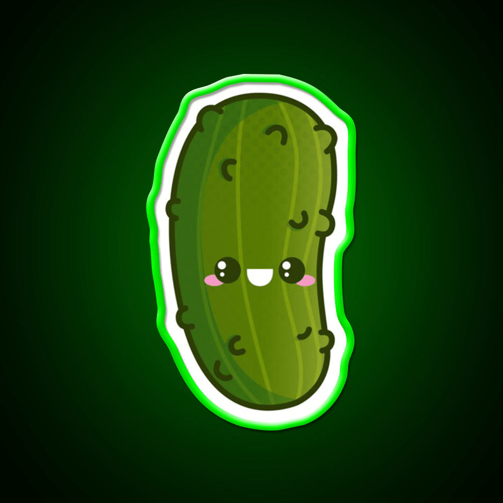 Kawaii Pickle Snack Food Led Neon Sign Rgb Color - Shineneon