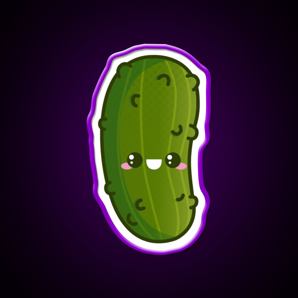 Kawaii Pickle Snack Food Led Neon Sign Rgb Color - Shineneon