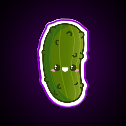 Kawaii Pickle Snack Food Led Neon Sign Rgb Color - Shineneon
