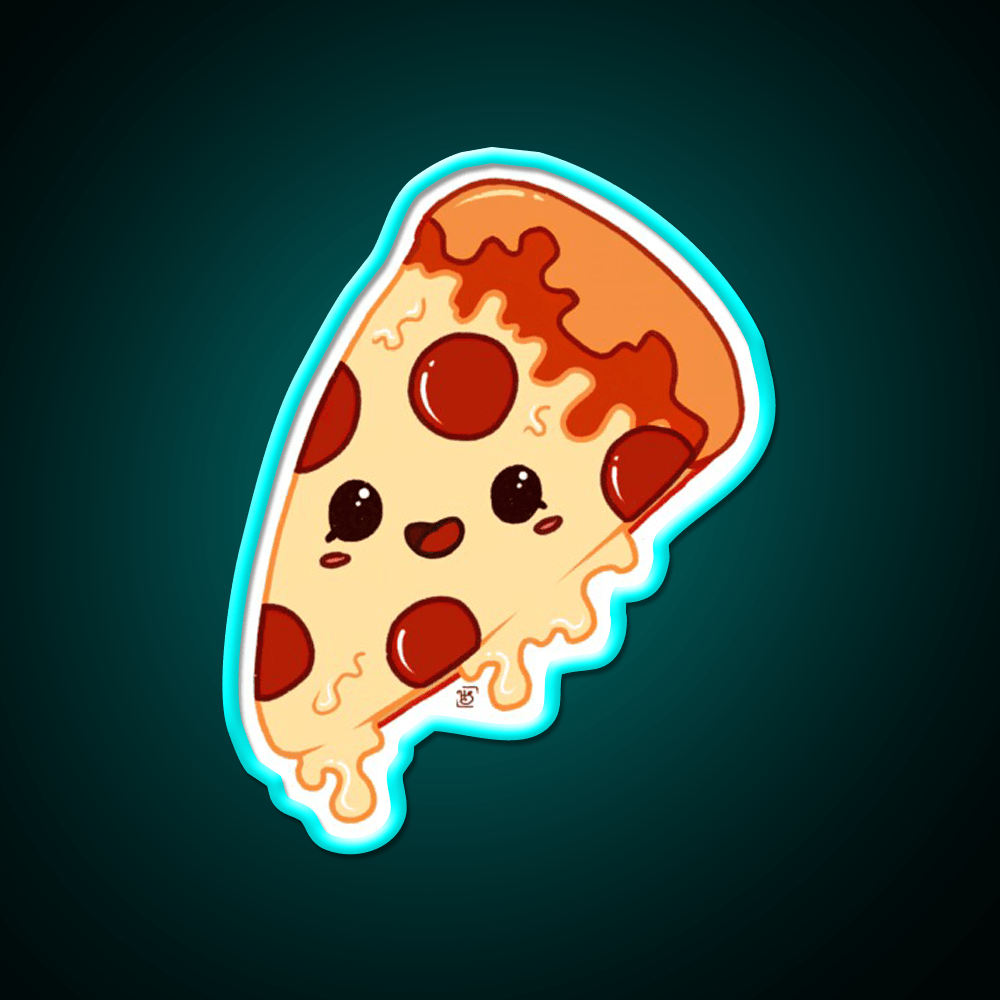 Kawaii Pizza Fast Food Led Neon Sign For Burger Place Rgb Color - Shineneon