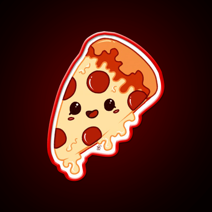 Kawaii Pizza Fast Food Led Neon Sign For Burger Place Rgb Color - Shineneon