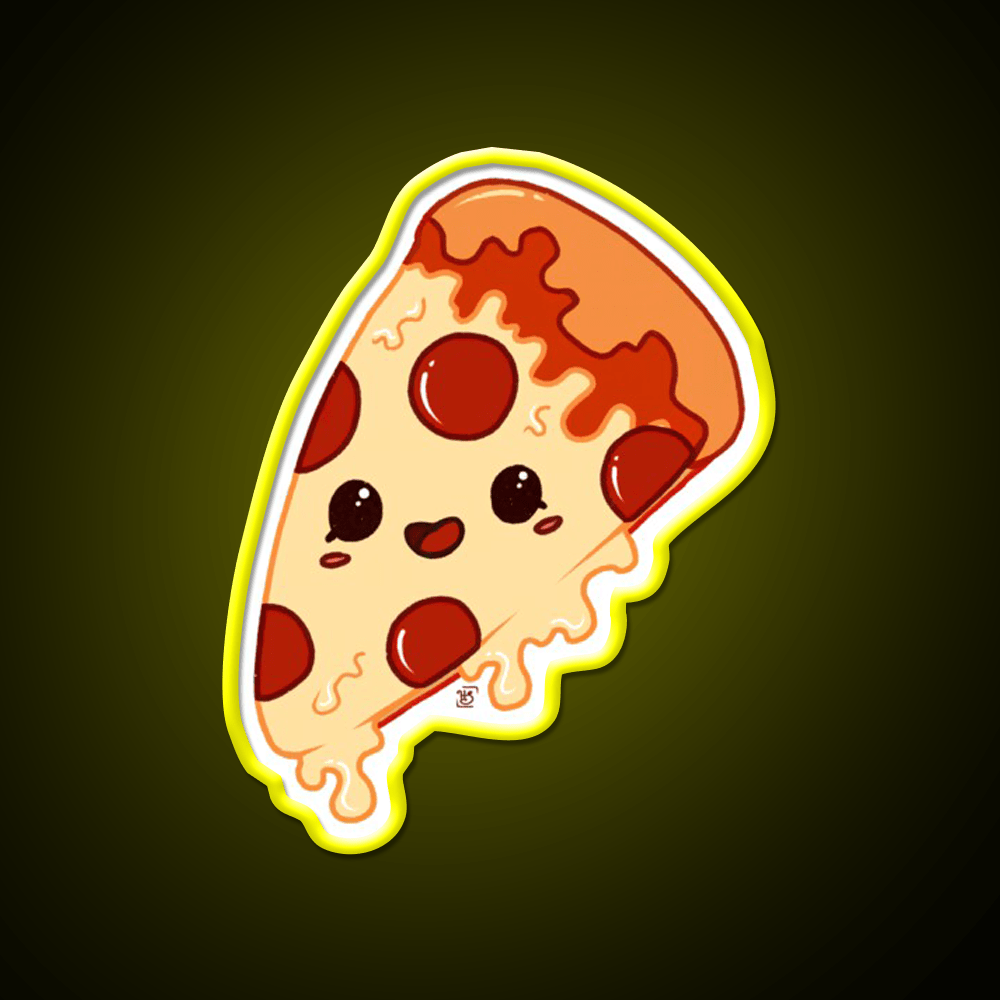 Kawaii Pizza Fast Food Led Neon Sign For Burger Place Rgb Color - Shineneon