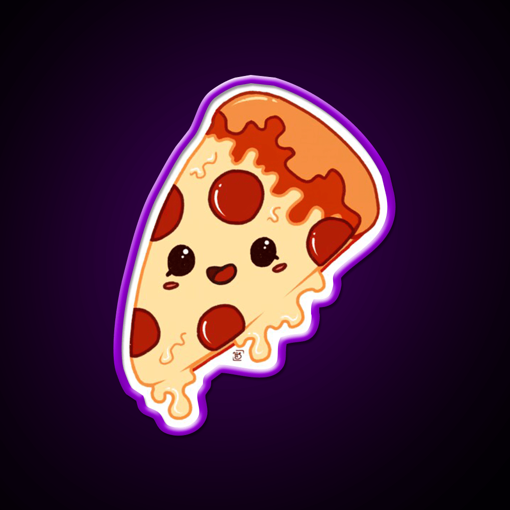 Kawaii Pizza Fast Food Led Neon Sign For Burger Place Rgb Color - Shineneon
