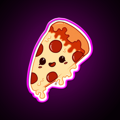 Kawaii Pizza Fast Food Led Neon Sign For Burger Place Rgb Color - Shineneon