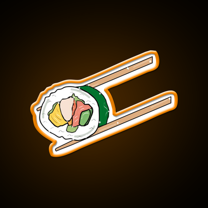 Kawaii Sushi Led Neon Sign Chinese Food Rgb Color