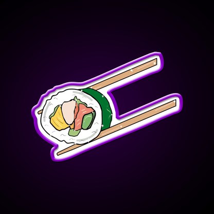 Kawaii Sushi Led Neon Sign Chinese Food Rgb Color - Shineneon