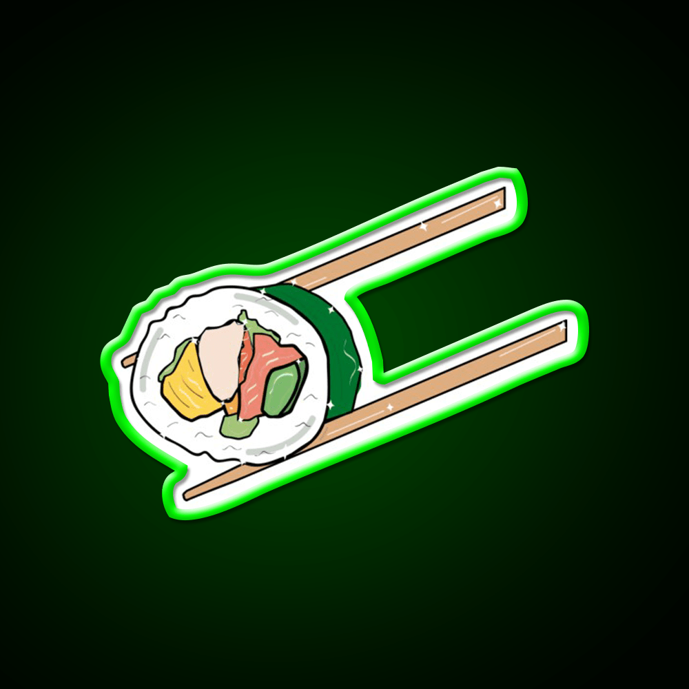 Kawaii Sushi Led Neon Sign Chinese Food Rgb Color - Shineneon