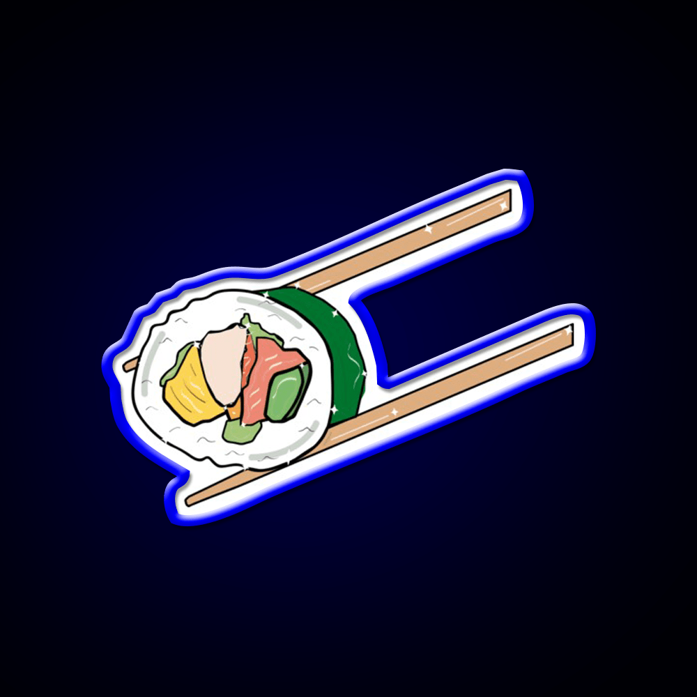 Kawaii Sushi Led Neon Sign Chinese Food Rgb Color - Shineneon